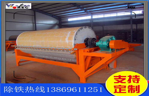 干选永磁磁选机，福建干选永磁磁选机工作原理_远力福建干选永磁磁选机工作原理的结构磁场分布图